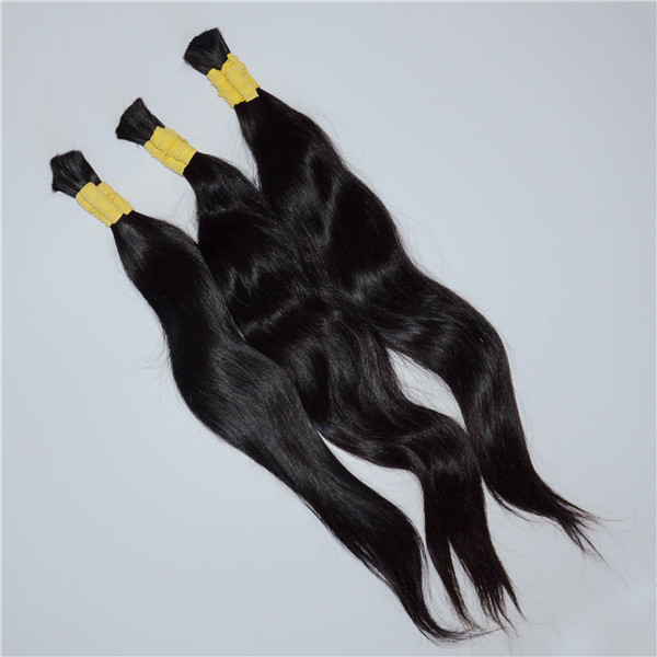 Mongolian natural black wave virgin remy hair extensions YJ10